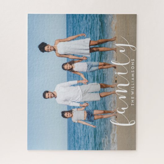 Aangepaste kwaliteit voor persoonlijke familiefoto legpuzzel (Verticaal)