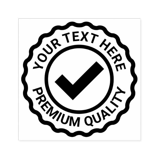 Aangepaste kwaliteitscontrole keurmerk zegel rubberstempel (Afrduk)