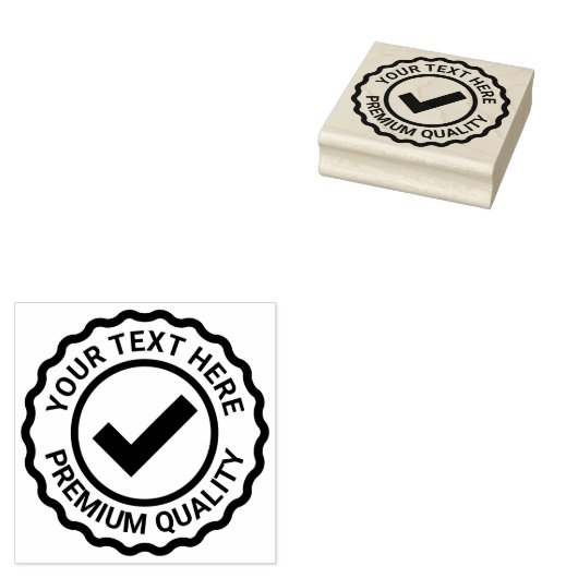 Aangepaste kwaliteitscontrole vinkje zegel rubberstempel (Gestempeld)