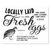 Aangepaste kwartel ei doos stempel (Afrduk)