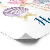 Aangepaste kwekerij Seashell Coquette Print (Hoek)