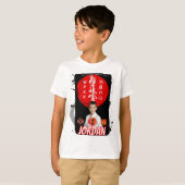 Aangepaste Kyokushin Karate Foto Witte Kinderen T- T-shirt (Voorkant volledig)