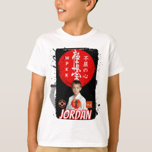 Aangepaste Kyokushin Karate Foto Witte Kinderen T- T-shirt