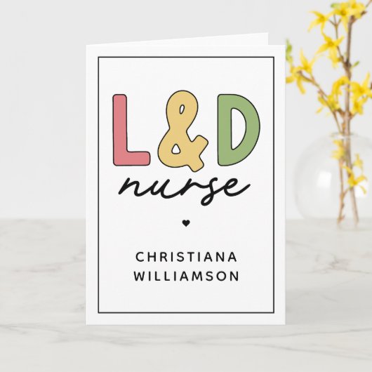 Aangepaste L- en D-verpleegkundige | Arbeid en bez Kaart (Gele Bloem)