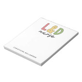 Aangepaste L- en D-verpleegkundige | Arbeid en bez Notitieblok (Linkerzijde)