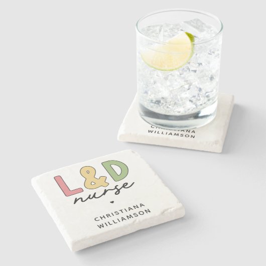 Aangepaste L- en D-verpleegkundige | Arbeid en bez Stenen Onderzetter (Zijkant)