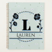 Aangepaste L naam Planner, Bloemenplanner Planner (Voorkant)