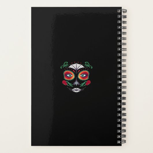 Aangepaste LA CATRINA SUIKERSCHEDEL Dagelijks Weke Planner (Achterkant)