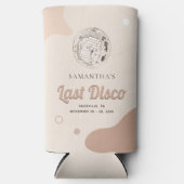 Aangepaste Laatste Disco Retro Bachelorette Feest Seltzer Blikjeskoeler (Voorkant)