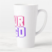 Aangepaste, laatste koffiebeker - Voeg je logo toe Latte Mok (Rechts)