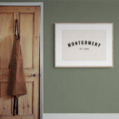 Aangepaste Laatste Naam Oprichtingsdatum Familie C Poster