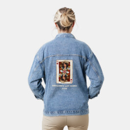 Aangepaste Laatste Rodeo Midwest Queen of Hearts K Denim Jacket