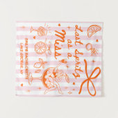 Aangepaste Laatste Spritz als een Miss Bachelorett Wandkleed (Voorkant (horizontaal))