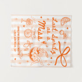 Aangepaste Laatste Spritz als een Miss Bachelorett Wandkleed (Voorkant (horizontaal))