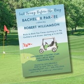 Aangepaste Laatste Swing Golf Thema Bachelor Par-t Kaart