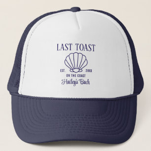 Aangepaste Laatste Toast Beach Bachelorette Party Trucker Pet