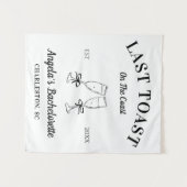 Aangepaste Laatste Toast Op De Kust Bachelorette F Wandkleed (Voorkant (horizontaal))