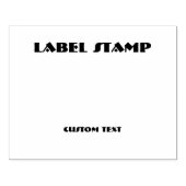 Aangepaste Label-Stamp Tekst Houten Handvat Jet Zw Rubberstempel (Afrduk)