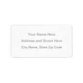 Aangepaste labels (Voorkant)