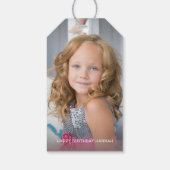 Aangepaste Labels met foto's op zondag Cadeaulabel (Achterkant)