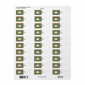 Aangepaste Labels voor Alien Spaceship (Full Sheet)