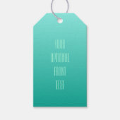 Aangepaste labels voor Emerald Gradient Cadeaulabel (Voorkant)