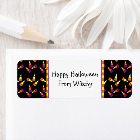 Aangepaste labels voor Halloween Candy Corn (Insitu)