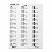 Aangepaste labels voor het retouradres van Floral (Full Sheet)