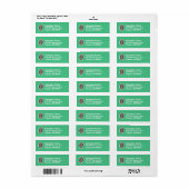 Aangepaste labels voor het retouradres van Footbal (Full Sheet)