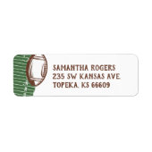 Aangepaste labels voor het retouradres van Footbal (Voorkant)