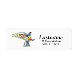 Aangepaste labels voor het retouradres van honden