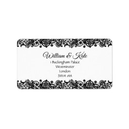 Aangepaste labels voor het retouradres van kant br