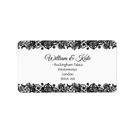 Aangepaste labels voor het retouradres van kant br (Voorkant)