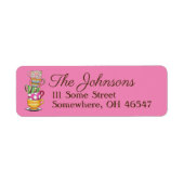 Aangepaste labels voor het terugzendadres van de T (Voorkant)