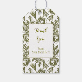 Aangepaste Labels voor het whitepepaper en Faux Go Cadeaulabel