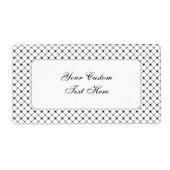 Aangepaste labels voor het zwarte snijpatroon (Voorkant)