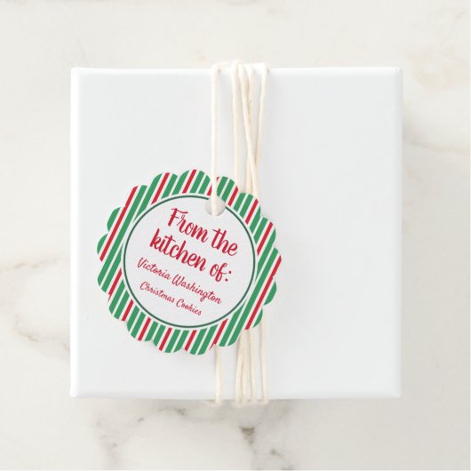 Aangepaste Labels voor kerstcadeautjes met kerstca (In situ)