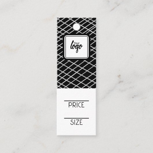 Aangepaste Labels voor logo gelijnd patroon (Voorkant)