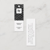 Aangepaste Labels voor logo gelijnd patroon (Voorkant / Achterkant)