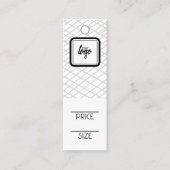 Aangepaste Labels voor logo gelijnd patroon (Voorkant)