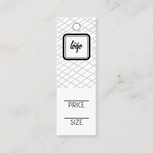 Aangepaste Labels voor logo gelijnd patroon (Voorkant)