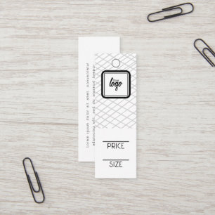Aangepaste Labels voor logo gelijnd patroon