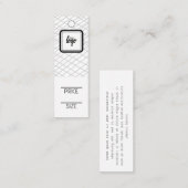 Aangepaste Labels voor logo gelijnd patroon (Voorkant / Achterkant)