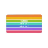 Aangepaste labels voor regenboogkleuren (Voorkant)