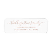 Aangepaste labels voor retouradressen (Voorkant)