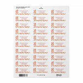 Aangepaste labels voor retouradressen - Autumn Lea (Full Sheet)