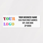 Aangepaste labels voor retouradressen voor zakelij (Design 2)