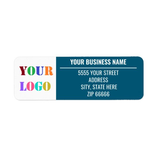 Aangepaste labels voor retouradressen voor zakelij (Voorkant)