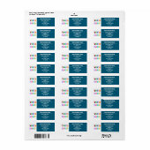 Aangepaste labels voor retouradressen voor zakelij (Full Sheet)