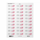 Aangepaste labels voor roze filmomhulde tabletten (Full Sheet)